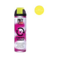 Peinture en spray Pintyplus Tech T146 Temporaire Jaune 500 ml