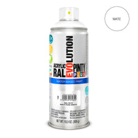 Peinture en spray Pintyplus Evolution RAL 9010 Mat Base d'eau Pure White 400 ml