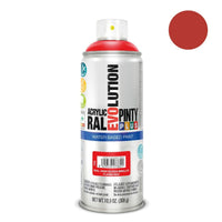 Peinture en spray Pintyplus Evolution RAL 3000 Base d'eau Flame Red 400 ml