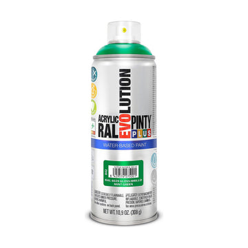 Spray paint Pintyplus Evolution RAL 6029 Water based Mint Green 400 ml