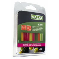 Bâtons de colle thermofusible Salki 430106 Multicouleur Décoration Fluor Ø 8 x 95 mm 105 g (28 Unités)