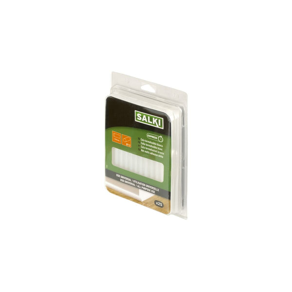 Bâtons de colle thermofusible Salki Express 430407 Universel Ø 12 x 195 mm Blanc 500 g (25 Unités)