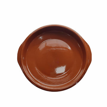 Casserole Fackelmann Avec des poignées Marron Faïence (33,5 x 31 x 6 cm)