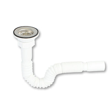 Washbasin Siphon Fontastock articulated White 1/4"x 30