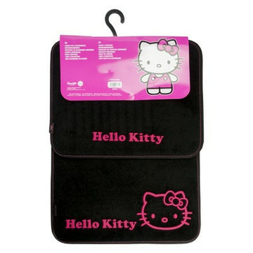 Car Floor Mat Set Hello Kitty Black Pink (4 pcs)