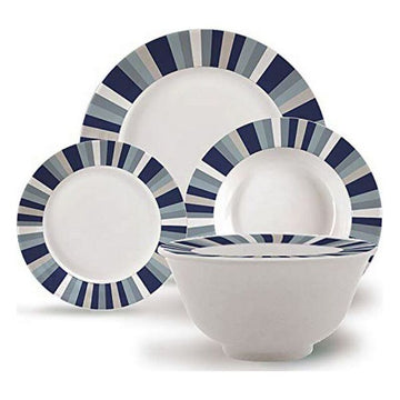 Tableware Blue 19 pcs Porcelain Faded effect