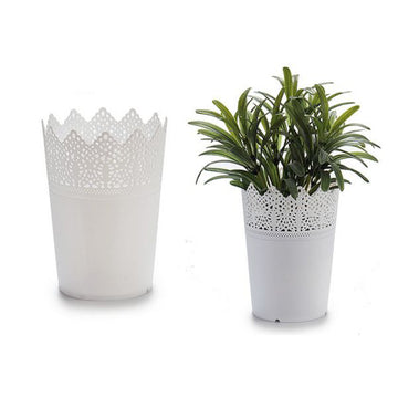 Plant pot White Plastic White