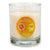 Scented Candle Orange Lemon Crystal Glass