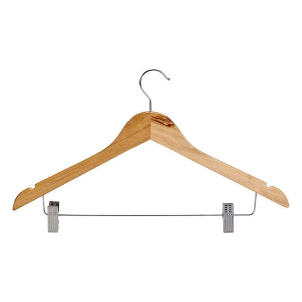 Set of Clothes Hangers Wood Metal (2 Pieces) (3 x 24,5 x 44,5 cm)