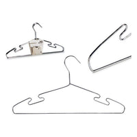 Set of Clothes Hangers Silver Steel (6 Pieces) (1,5 x 20,5 x 40 cm)
