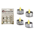 LED Candle (4 Pieces) Silver