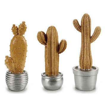 Garden statues Resin Silver Cactus