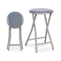 Folding Stool Grey (30 x 45 x 30 cm)