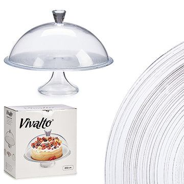 Lunch box Vivalto Circle Transparent Crystal (33 cm)