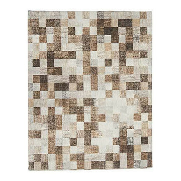 Tablecloth Squares Thin canvas Beige (140 x 180 cm)