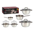 Cookware Silver Glass Stainless steel (5 pcs)