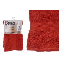 Bath towel Polyester Cotton Terracotta colour