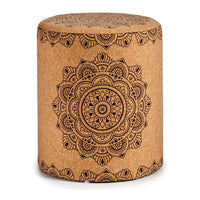 Pouffe Mandala Brown MDF Cork (34 x 39 x 34 cm)