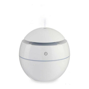 Aroma Diffuser Humidifier with Multicolour LED White Plastic (130 ml) (10 x 10 x 10 cm)