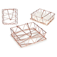 Napkin holder Copper Steel (19 x 5,5 x 19 cm)