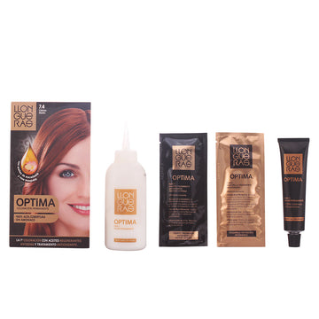 "Llongueras Optima Permanent Hair Colour Ammonia Free 7.4 Medium Copper"