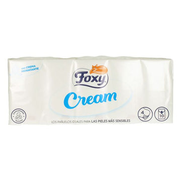 Papiertaschentücher Cream Foxy (10 x 9 uds)