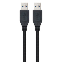 USB 3.0 A to USB A Cable NANOCABLE 10.01.1002BK Black
