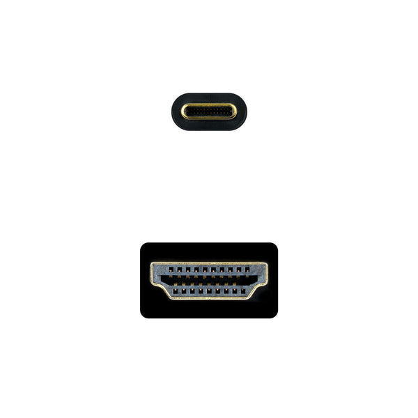 Cavo USB C con HDMI NANOCABLE 10.15.5133 3 m Nero 4K Ultra HD