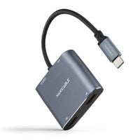 Adapter USB C v HDMI NANOCABLE 10.16.4305 4K Ultra HD Siva 15 cm