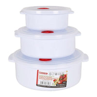 Set of Lunch Boxes with Lid for Microwaves Dem Circular