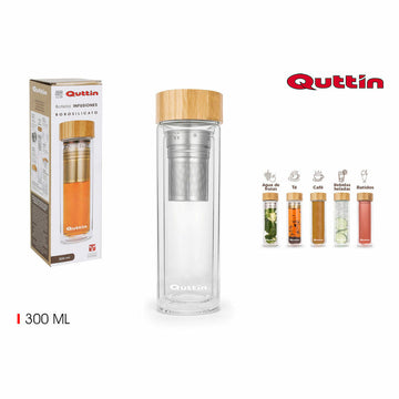 Bottle Quttin Glass Borosilicate Glass (300 ml)