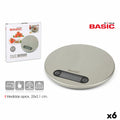 Digital Kitchen Scale Basic Home Silver 20 x 2,1 cm (6 Units)