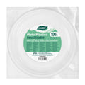 Set of reusable plates Algon Circular White 20,5 x 2 cm Plastic 100 Units