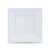 Set of reusable plates Algon Squared Plastic 18 cm 12 Units