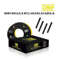 Set ločil OMP OMPS08810501 5x114,3 67,1 M14 x 1,50 + M12 x 1,50 5 mm