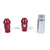 Set Vis OMP 7075 M12 x 1,25 40 mm 20 uds Rouge