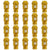 Set Nuts OMP 7075 Gold 40 mm 20 uds M12 x 1,25