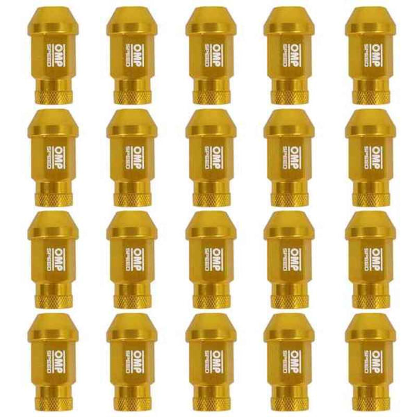 Set Muttern OMP 7075 Gold 40 mm 20 uds M12 x 1,25