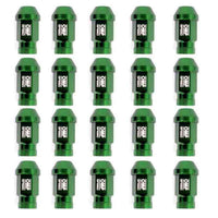 Set Nuts OMP ELE20026 40 mm M12 x 1,25 20 uds Green (Refurbished A+)