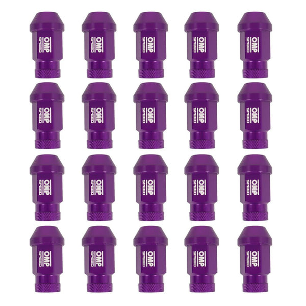 Set Vis OMP 7075 40 mm M14 x 1,50 20 uds Violet