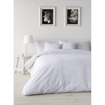 Housse de Couette Naturals Lino Blanc