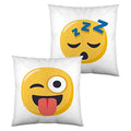 Cushion with Filling Emoji Winking Face with Tongue and Sleeping (40 x 40 cm)