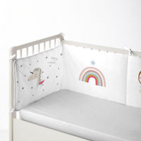 Cot protector Haciendo el Indio Unicorn Pink (60 x 60 x 60 + 40 cm)