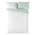 Housse de Couette Naturals Bicolor Blanc Vert