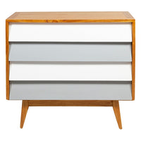 Chest of drawers Aarhus Mindi wood (90 x 42 x 80 cm)