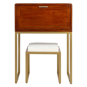 Desk Continental Stool Mindi wood (80 x 40 x 115 cm)