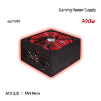 Power supply approx! APP700PS 14 cm APFC 700W Black Red 700 W