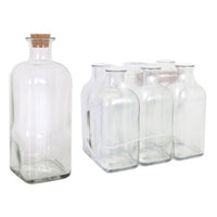 Glass Bottle La Mediterránea Crystal Transparent (1 L) (1000 cc)