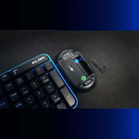 Keyboard and Wireless Mouse ELBE PTR-101 Black