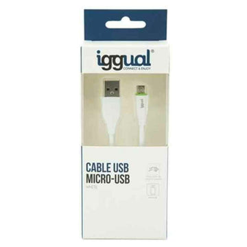 Câble USB vers micro USB iggual IGG316931 1 m Blanc